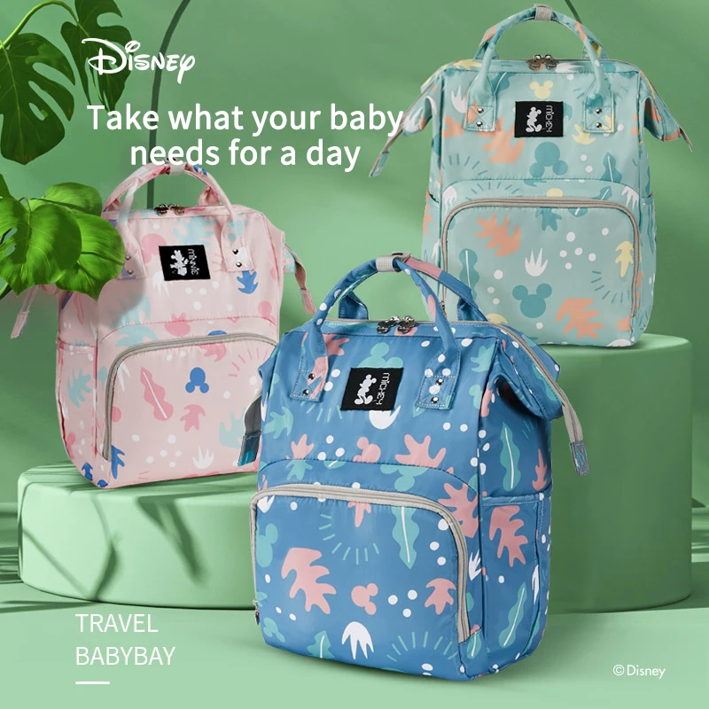 

Disney Diaper Bags Mickey Waterproof Backpack Large Capacity Baby Bags for Mom Maternity for Baby Care Mommy Travel Nappy Bag