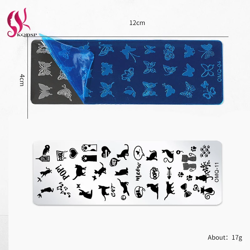 

Nail Art Plate Stainless Steel Design Stamping Image Line Pictures Template Snowflake Printing Stencil DIY Manicure Accessories