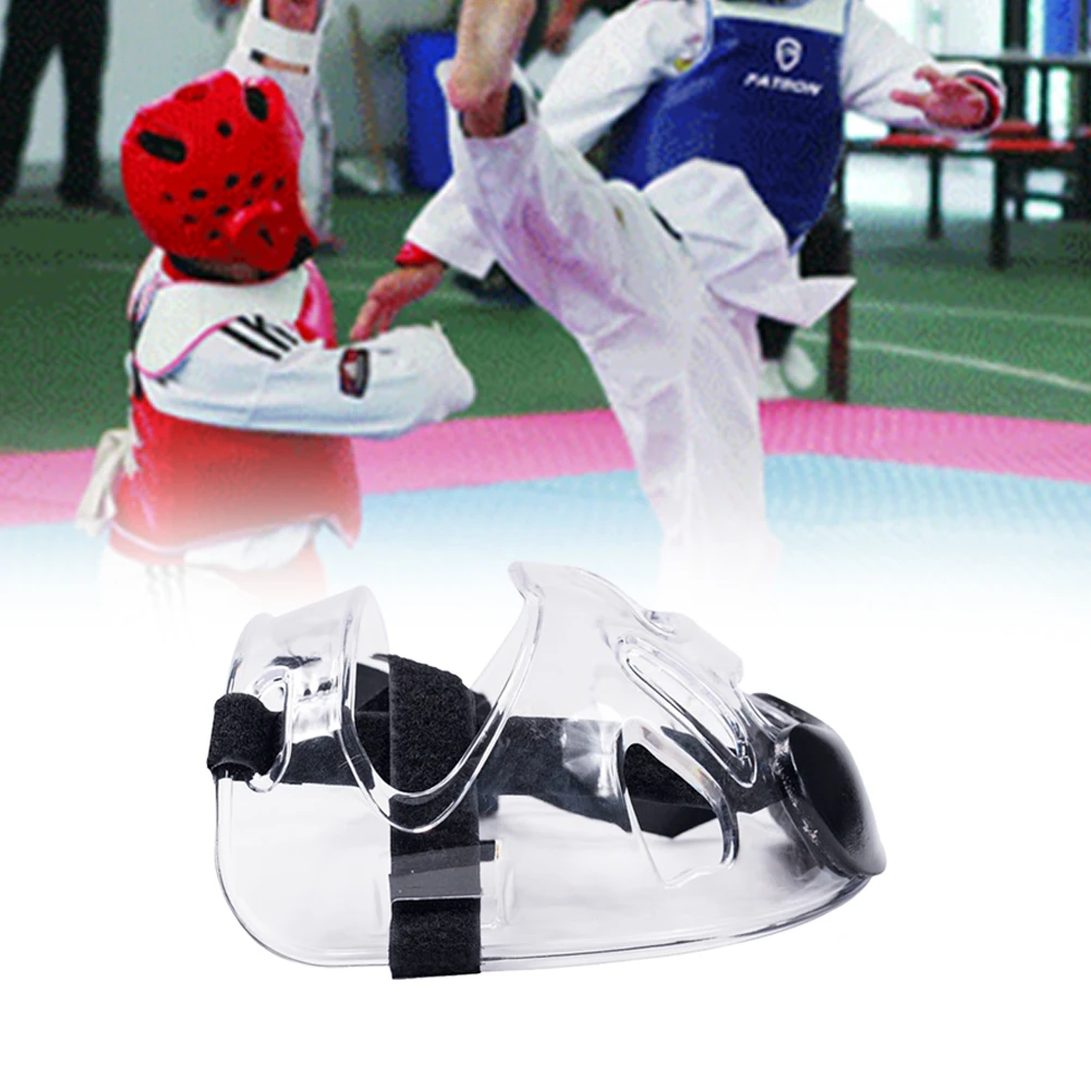 Каратэ Защитное снаряжение съемный прозрачный спорт таэквондо маска шлем Защита