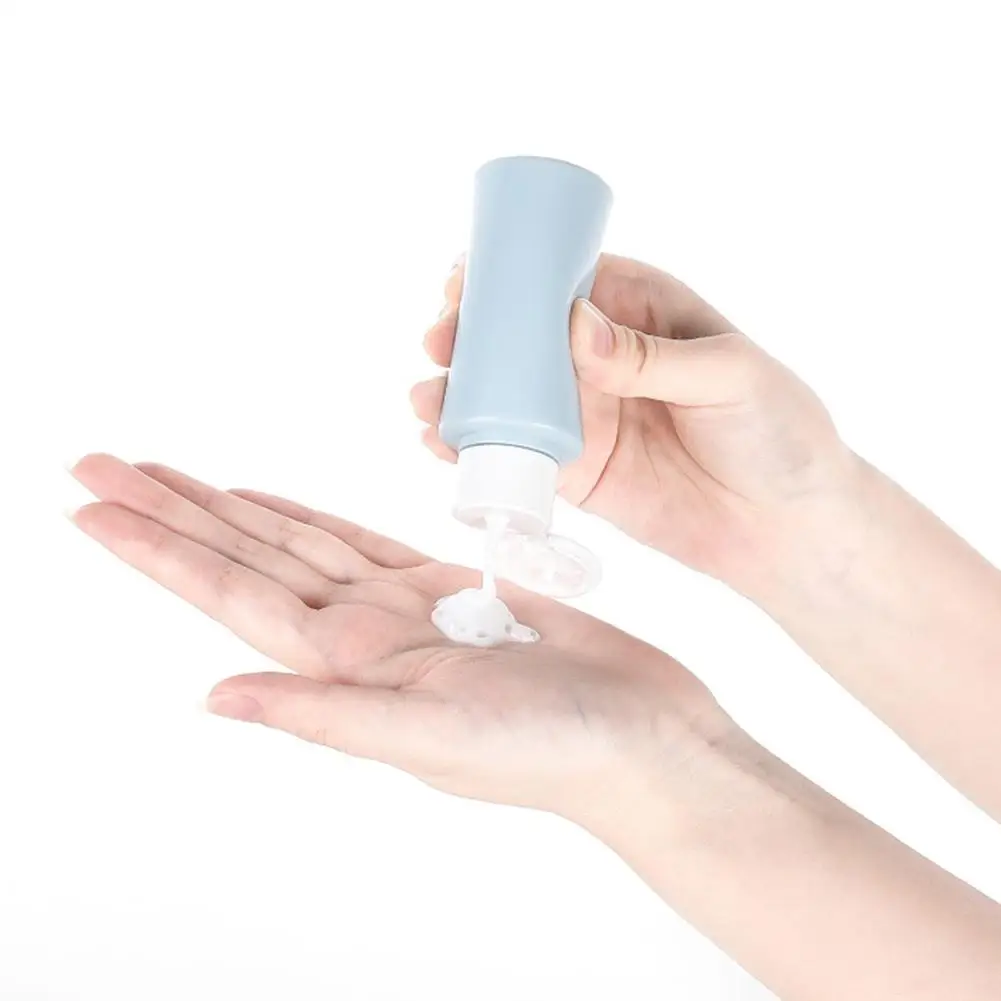 4 бутылки переносные дорожные набор герметичных сжимаемых туалетных