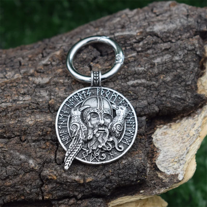 12 шт. в упаковке Viking Ворон Одина символ кулон брелок один Рунический