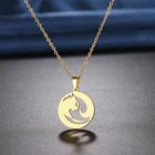 Ожерелья из нержавеющей стали, подвеска в виде животного гепарда, цепочка-чокер, бижутерия, модное ожерелье для женщин, ювелирные изделия, подарки для свадебной вечеринки