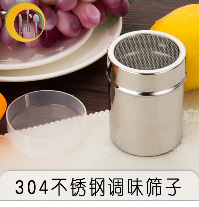 

304 мука-трубка из нержавеющей стали, необычная кофейная мелкая сетка, какао-порошок, порошок корицы, кухонные инструменты 1 шт.