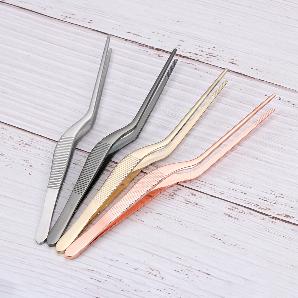 14 см Пинцет из нержавеющей стали поварской пищевой пинцет для барбекю щипцы