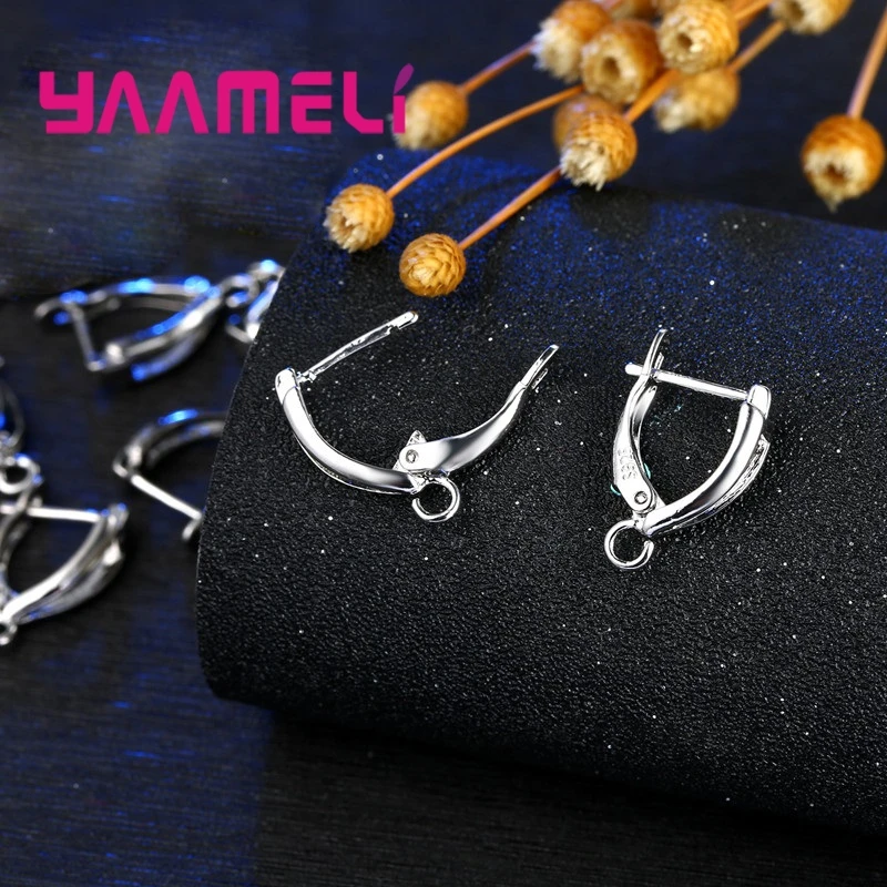 925 стерлингового серебра застежка для серег изготовления ювелирных изделий