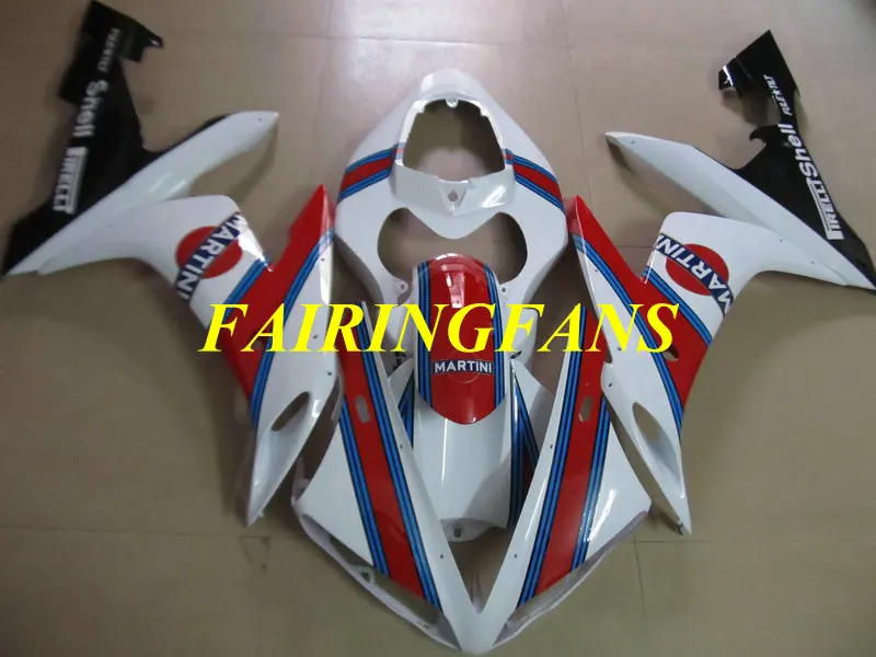 Комплект обтекателей под давлением для YAMAHA YZFR1 04 05 06 YZF R1 2004 2005 2006 Красный Белый