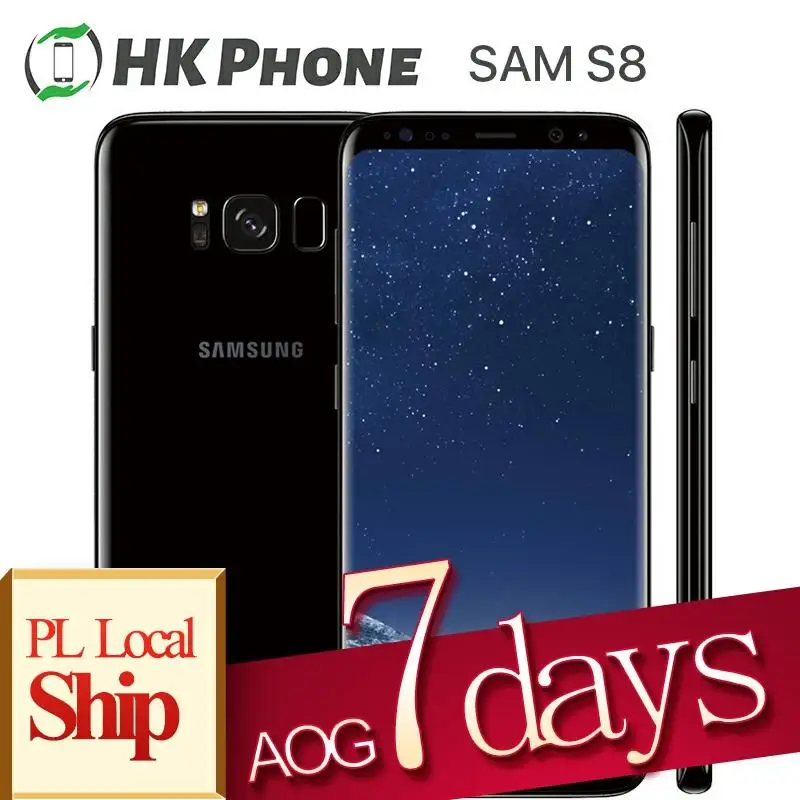 Разблокированный Мобильный телефон Samsung GALAXY S8 G950U G950F 4G LTE G950 5 8 &quot4 Гб 64 12.0MP Android 7 0