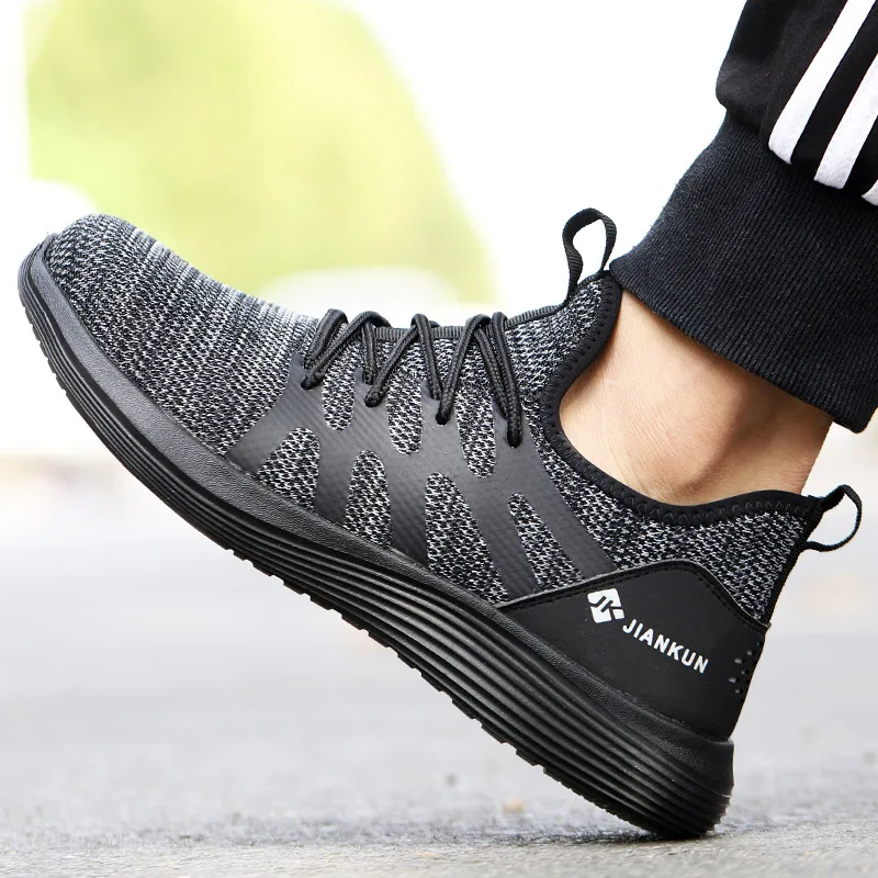 Мужская и Женская рабочая обувь со стальным носком повседневные дышащие