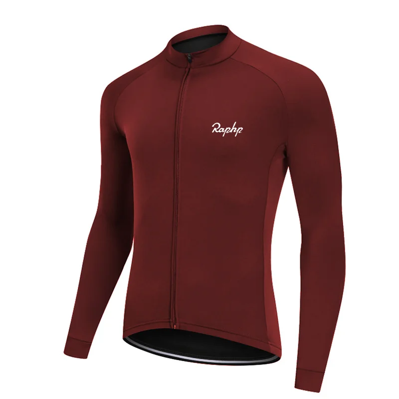 Мужская велосипедная рубашка RCC RAPHP теплая флисовая с длинным рукавом для езды на