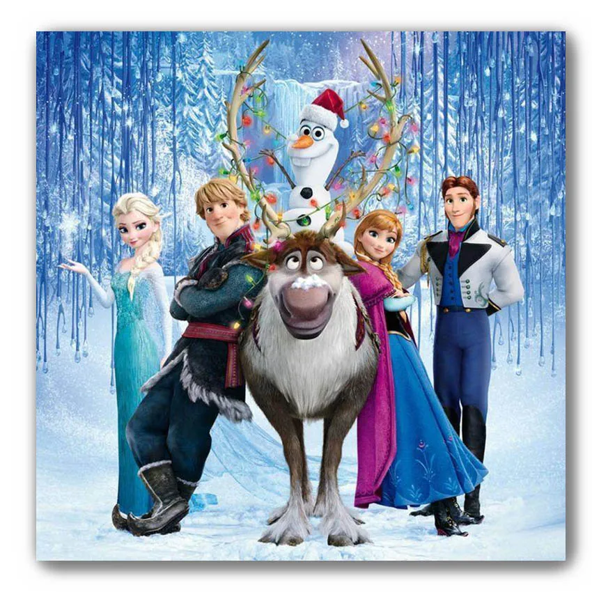 Бриллиантовый рисунок Рождество фон для фотографий с Постер Мультфильма фильма