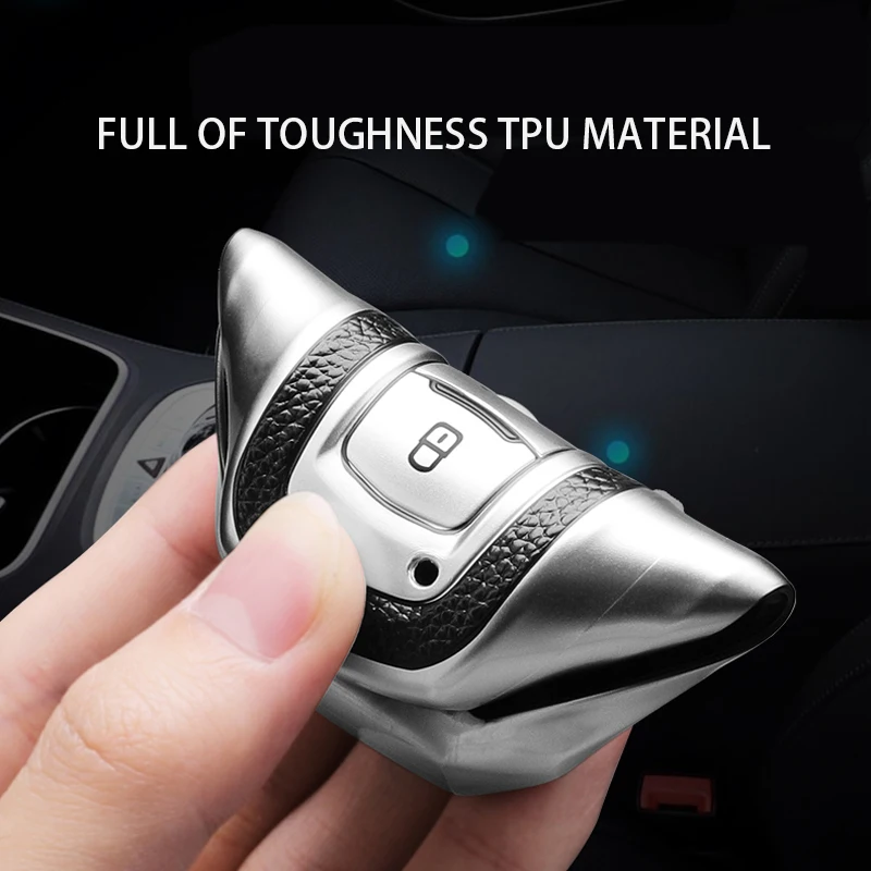 Автомобильный чехол для смарт-ключей кожаный из ТПУ Geely Atlas Boyue NL3 EX7 SUV GT GC9 Emgrand X7 Borui