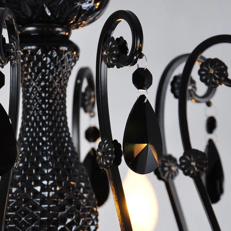 저렴한 홈 큰 빈티지 블랙 샹들리에 침실 크리스탈 램프에 대 한 거실 Led 촛불 광택 빛 카페 바 샹들리에 조명 식탁등 조명 펜던트 조명 거실등 램프 스톤아일랜드 Led 조명 구매 홈 큰 빈티지 블랙 샹들리에 침실 크리스탈 램프에 대 한 거실 Led 촛불 광택 빛 카페 바 샹들리에 조명 식탁등 조명 펜던트 조명 거실등 램프 스톤아일랜드 Led 조명