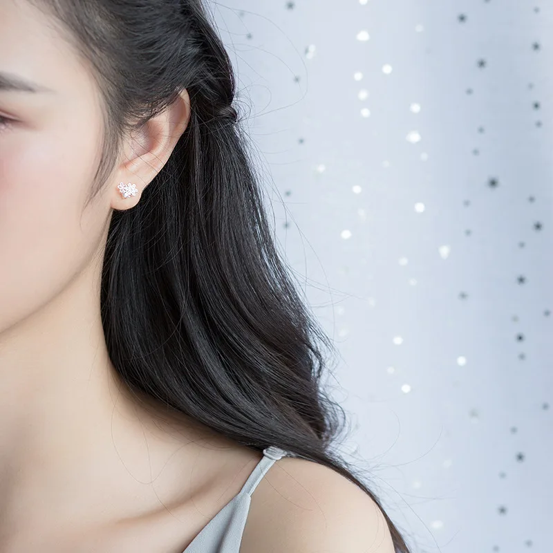 Женские серьги пусеты Trustdavis ювелирные изделия из настоящего стерлингового