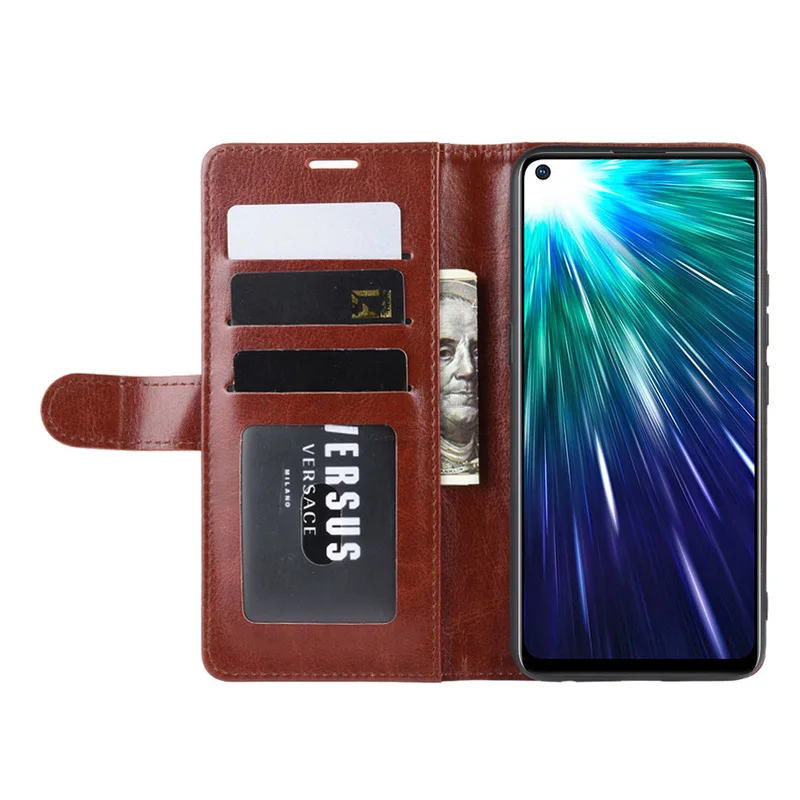 Винтажный кожаный флип-чехол для VIVO Z5X / Z5 Z1 Pro чехол-бумажник книжка подставка