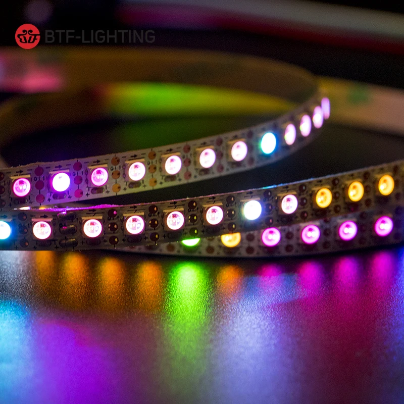 WS2812B Светодиодная лента 60 светодиодов/m 144 4 мм/5 мм/7 2 мм ширина PCB SK6812 RGB пикселей