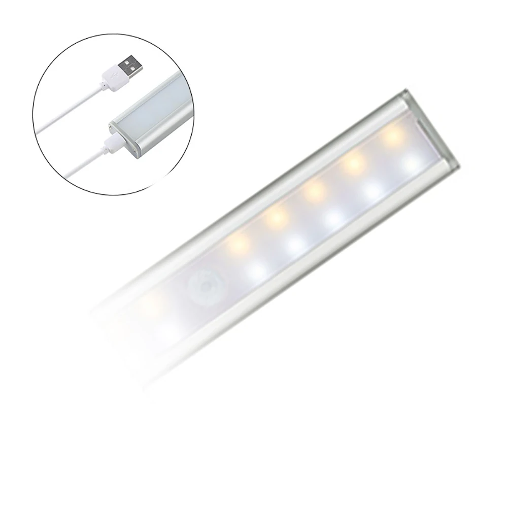 

Cabinet Light Auto Motion Sensor Kitchen Stair Drawer For Home 20LED Wall USB Rechargeable Closet Battery Powered Removable
