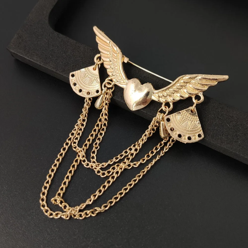 Корейские винтажные золотые украшения в романтическом стиле ретро-булавка на