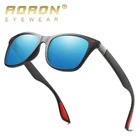 Солнцезащитные очки для мужчин и женщин, классические квадратные солнцезащитные очки в ретро-стиле, поляризованные очки AORON, 100% защита от ультрафиолета