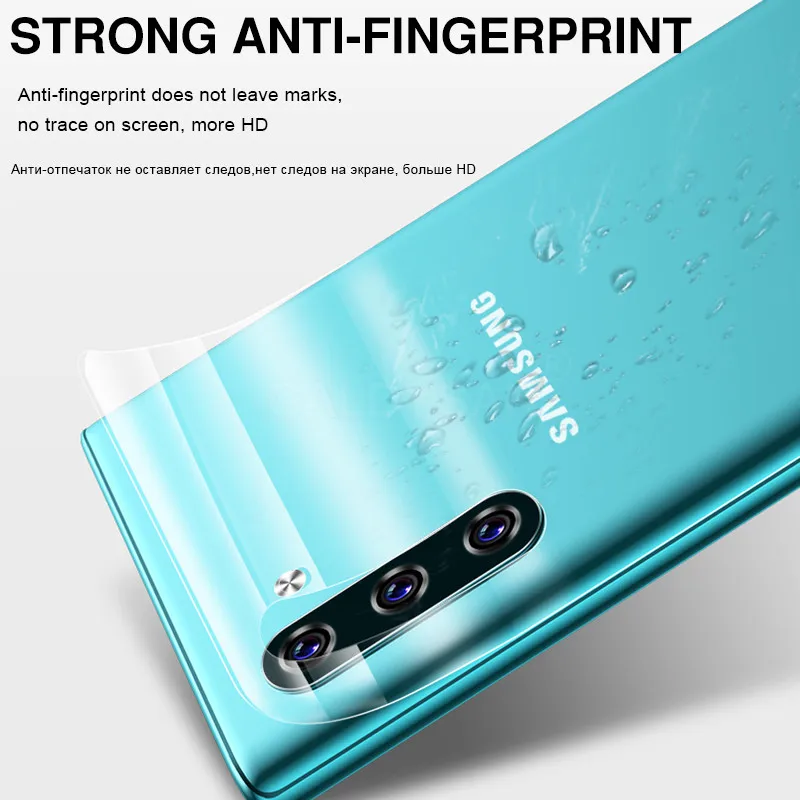 100D задняя защитная Гидрогелевая пленка для samsung Galaxy S9 S10e S8 Plus Note 8 9 10 Pro полная