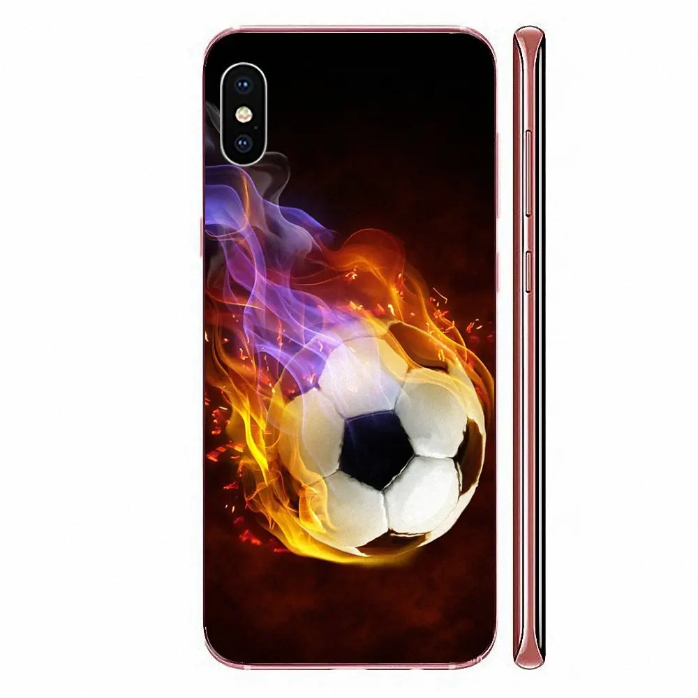 Transparent Cover Case Soccer Football R For Huawei Honor 5C 5X 6A 6X 7 7A 7X 8 8A 8S 8X 9 10 30 Lite Pro Y6 II Y7 Y9 Prime 2019 | Мобильные