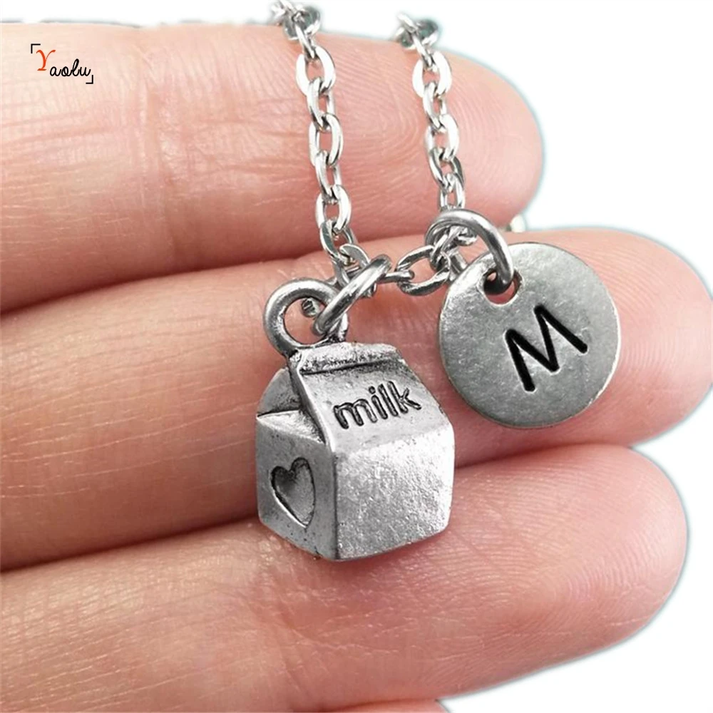 Ожерелье с молочной коробкой индивидуальная подвеска Школьное ожерелье