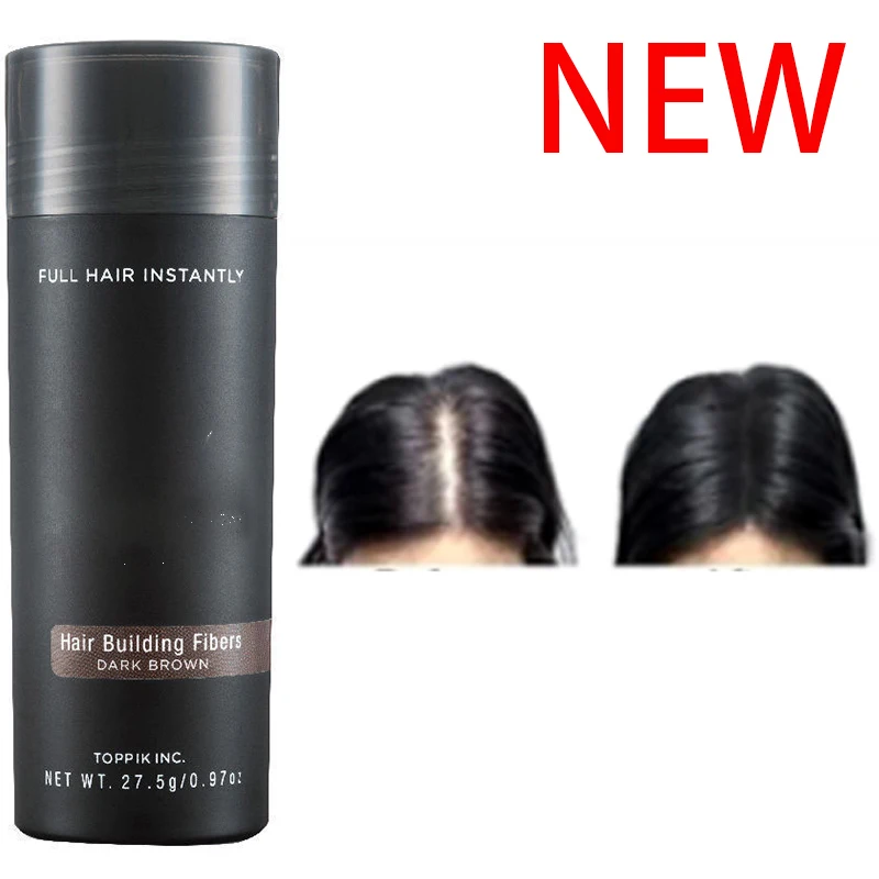 

Woman Wan Black Hair fibers Set Hair Growth Fibers Keratin Thickening Spray Hair Building Fibers Hair LossProducts Powder 27.5g