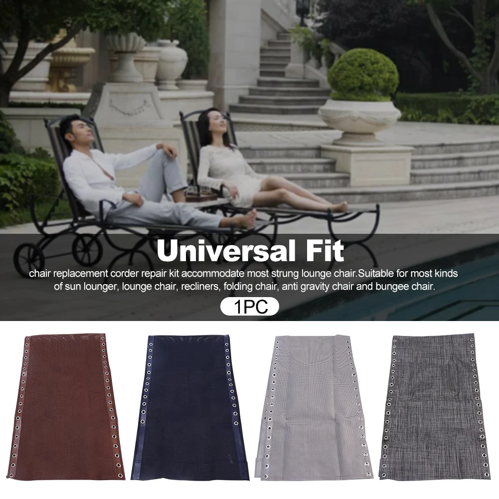 

Lounge Outdoor Universal Anti Gravity Portable Recliner Breathable Chair Replacement Fabric With Ropes Elastic Patio Durable