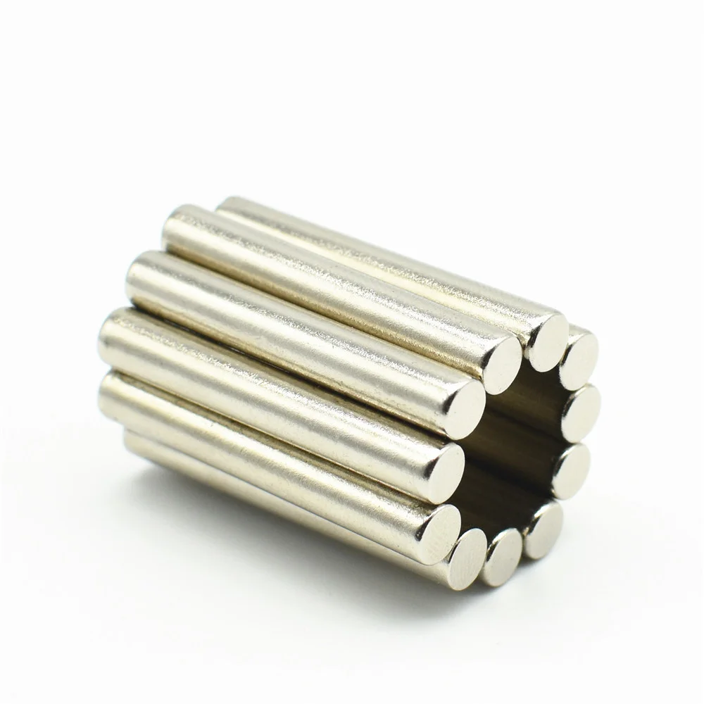 

33mm Diametrically Magnet Rod Long Dia.5x33 NdFeB Magnetized Sensor Magnetics Neodymium Permanent Rare Earth Filter Magnet 4pcs
