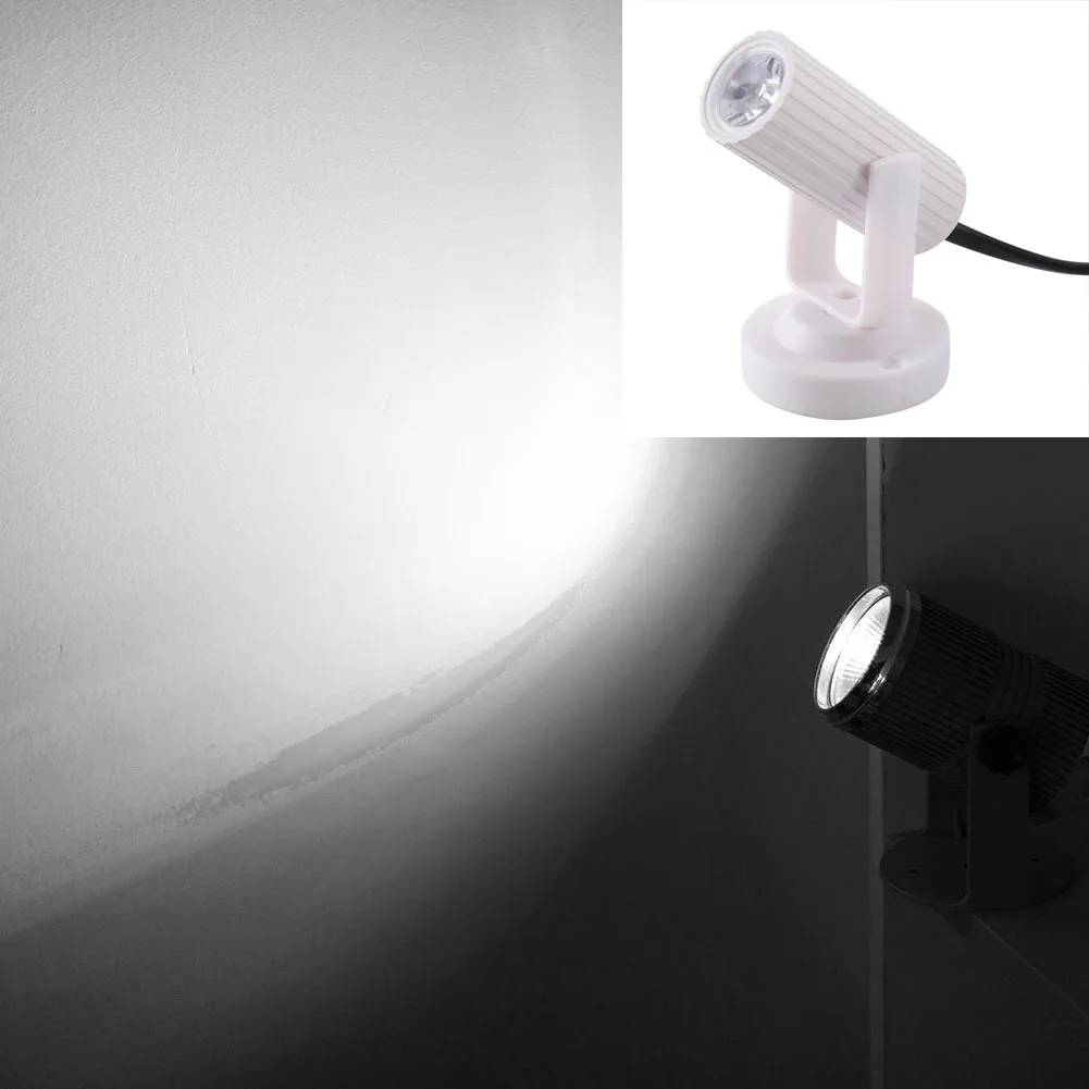 white light white Новейший RGB синий/красный/белый Светодиодный точечный светильник сценический светильник мини 3 Вт для DJ диско-бара KTV вечерние сценический светильник с движущейся головкой - Цвет: white light white