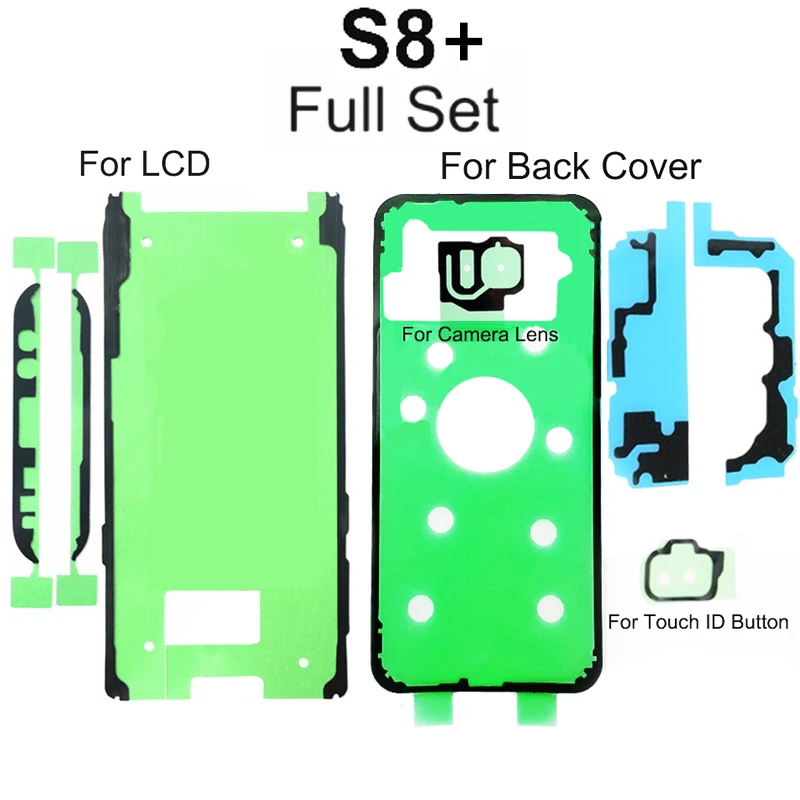 Для Samsung S9 plus/S9/S8 plus/S8/S7edeg/S7 передняя рамка ЖК-экран водонепроницаемая клейкая