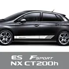 Автомобильные аксессуары для Lexus CT200H ES FSPORT GS GX 400 IS LS LX NX RX 300 330 UX, виниловая пленка, наклейки, 2 шт., боковые наклейки на двери автомобиля