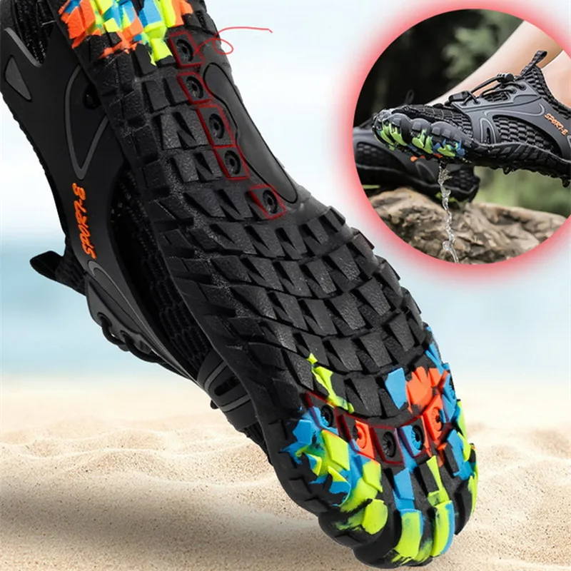 Кроссовки унисекс сетчатые для активного отдыха Нескользящие сандалии дышащие