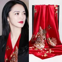 multi style generous scarf spring and autumn high end silk scarf scarf shawl scarf fashionable and elegant expensive scarf