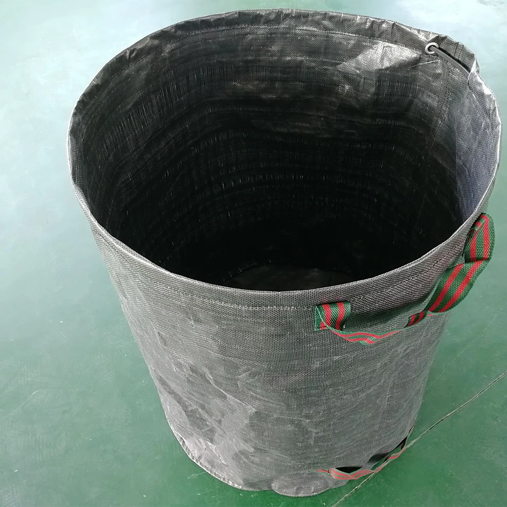 

670*770mm Large Capacity Garden Bag Reusable Leaf Sack Trash Can Foldable Garbage Waste Collection Container Storage