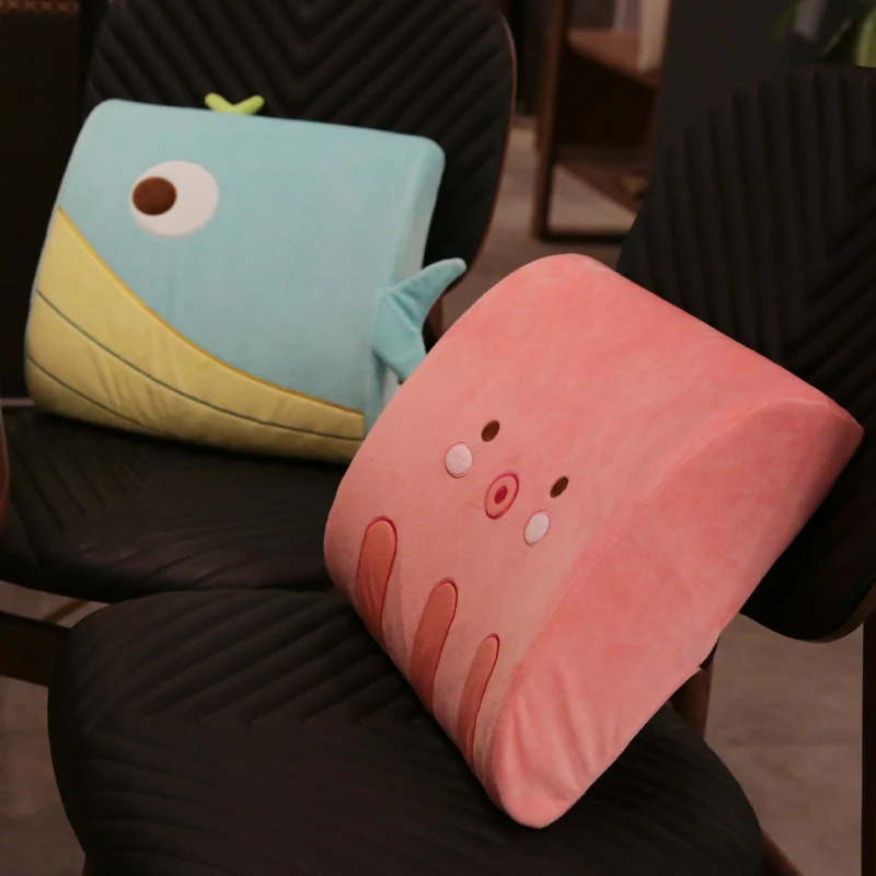 

Pillow Car Cushion Lumbar Support Pillow Work Waist Pad Pillow Cushion Chair Seat Back Cushion Office
