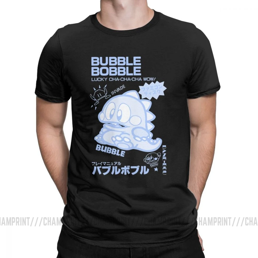 Винтажные Футболки с пузырьками мужские футболки из 100% хлопка японские видео