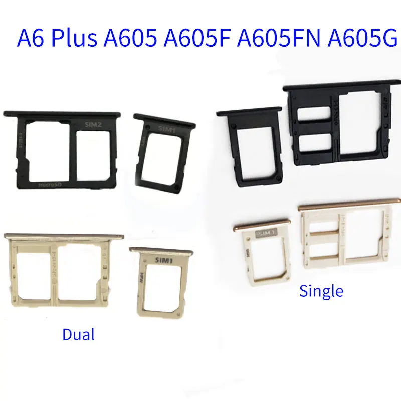 Держатель для sim-карт Samsung Galaxy A6 + 2018 A600F/FN/DS A605F A605FD/DS слот картридера SD |