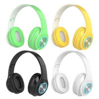 2021 new macaron inpods boom headphone bluetooth compatible cute girl foldable headset built in mic for pccell phonestv