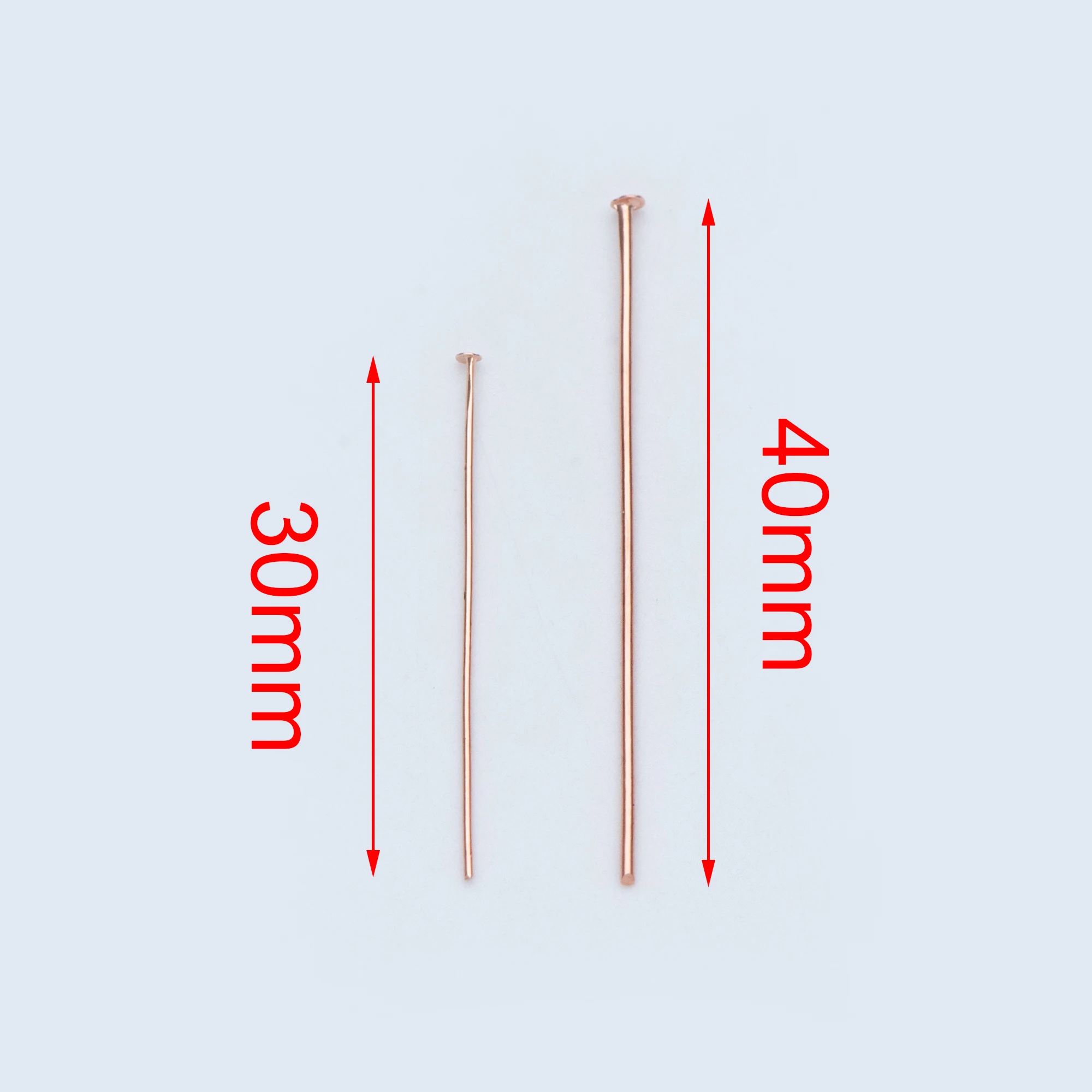 Латунные шпильки с покрытием из розового золота 30x100 мм 0 5 шт.