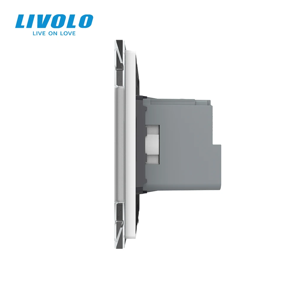 Livolo умная розетка Crystal Grey