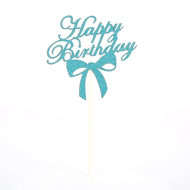 Индивидуальный креативный бант с днем рождения торт открытка английская