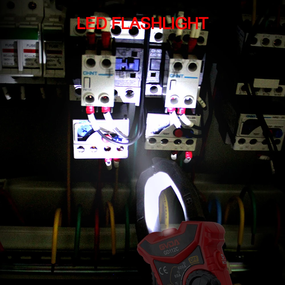 Цифровой измеритель-зажим AC/DC/ток Ома тестер емкости и напряжения зажим