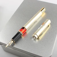high quality metal acrylic fountain pen luxury diamond office business writing ink pens 0 5 nib school stationery gifts supplies