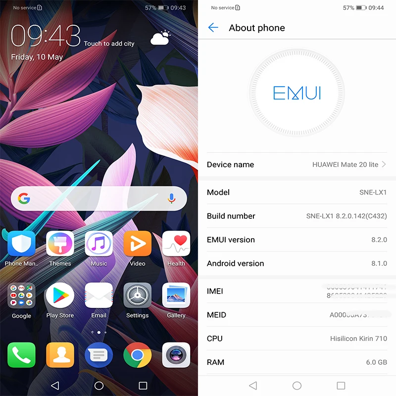 Глобальная версия Huawei Mate 20 Lite 4 Гб 64 6 3-дюймовый мобильный телефон зарядное