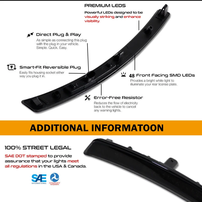 Без ошибок дымчатые линзы передние желтые задние красные автомобильные фонари