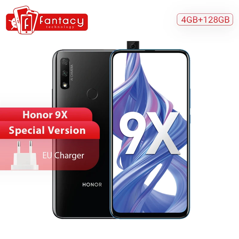 Смартфон Honor 9X 4 + 128 ГБ 48 МП 6 59 дюйма Android 9 4000 мА ч|Смартфоны| |