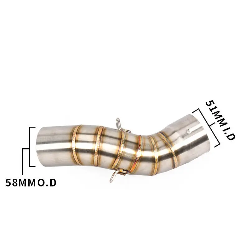 

For Kawasaki Z900 Slip On Exhaust Full Set Pipe Z900 Motorcycle Exhaust Muffler Tips Tail Pipe Mid Link Tube Connecting Pipe
