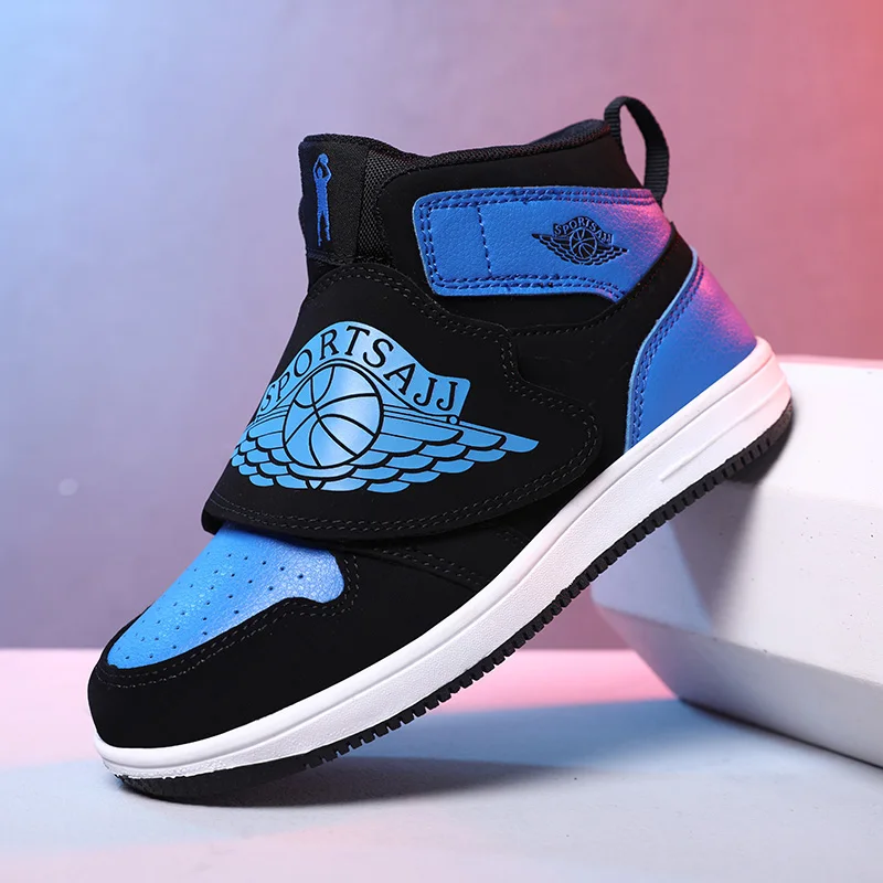 Весна Дети мальчик обувь Черный Красный прогулочная дети высокие Молодежные