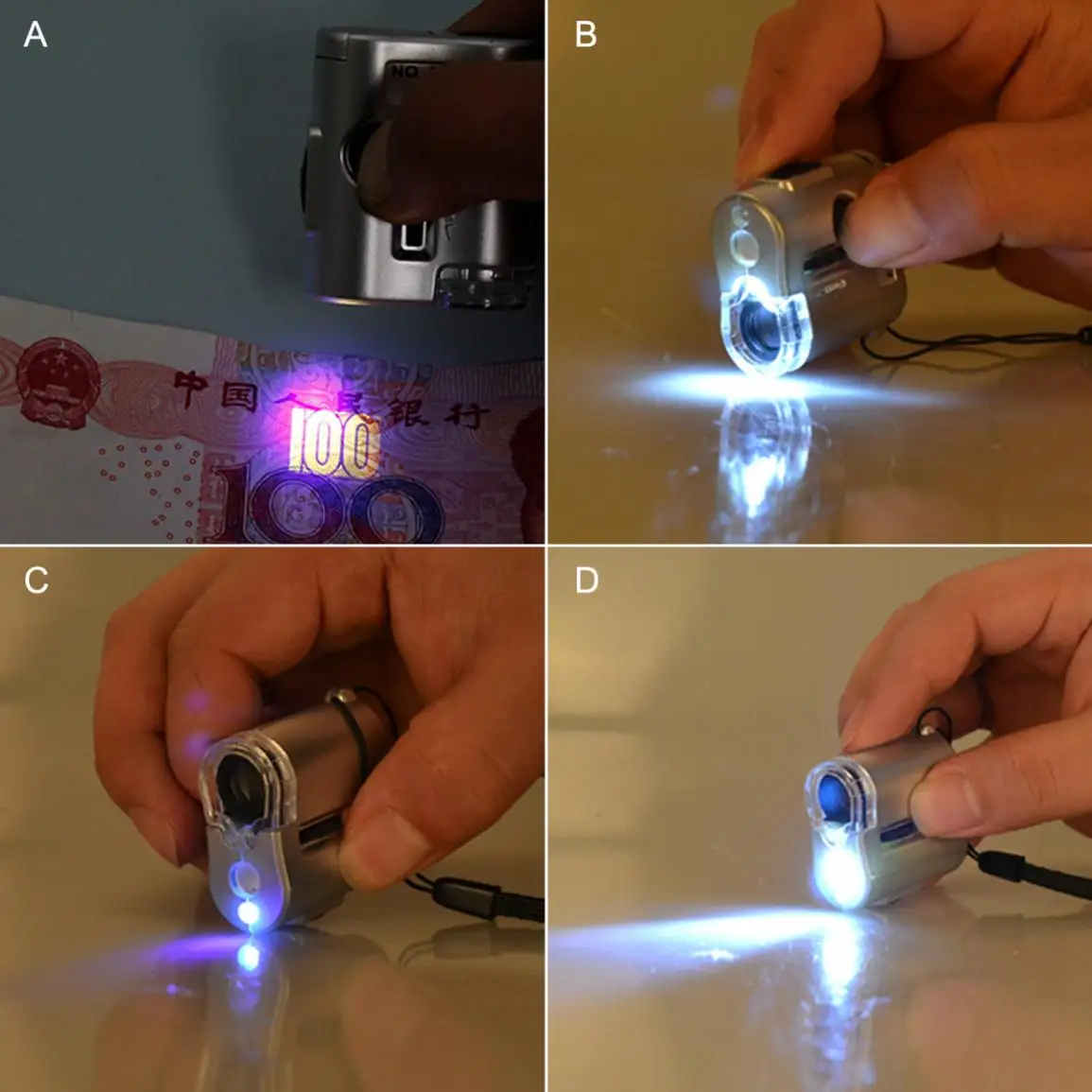 Мини Портативный карман 60X микроскоп ювелирное украшение в виде лупы