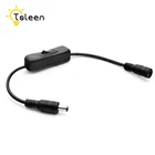 12 В черный встроенный выключатель питания ВКЛ.ВЫКЛ. X мм Кабельный разъем Arduino штекер CCTV светодиодный ные полосы адаптер питания конвертер разъем